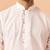 Men white cotton geometric jacquard kurta - premium barfi pattern versatile wear