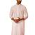 Men white cotton wave pattern jacquard kurta - premium geometric summer festive wear