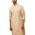 Men green cotton floral sequin embroidered kurta - premium digital print festive wear