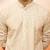 Men green cotton floral sequin embroidered kurta - premium digital print festive wear