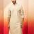 Men green cotton floral sequin embroidered kurta - premium digital print festive wear