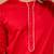 Mens red cotton millennium kurta lace detail - navratri festive wear