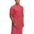 Men red cotton cambric bandhani kurta - summer casual traditional wear