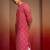 Men red cotton cambric bandhani kurta - summer casual traditional wear