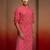 Men red cotton cambric bandhani kurta - summer casual traditional wear