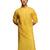 Men yellow cotton cambric bandhani kurta - summer casual festive wear