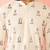 Men's cream cotton kurta - printed casual wear summer collection