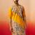 Men yellow cotton digital print kurta - premium figures print festive traditional wear
