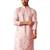 Men's pink cotton muslin kurta - embroidered festive summer wear