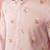 Men's pink cotton muslin kurta - embroidered festive summer wear