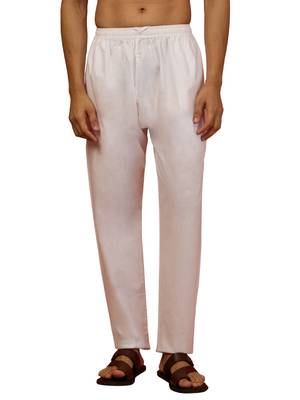 white cotton pyjamas - premium simran cotton festive wear 1
