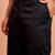 Men black cotton lycra wide leg pant - zip button elastic waist party festive wear
