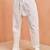 Men cream cotton pyjama - drawstring elastic waist aligarh style ethnic wear