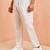 Men cream cotton pyjama - drawstring elastic waist aligarh style ethnic wear