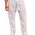 Men white cotton pyjama - drawstring elastic waist aligarh style ethnic wear