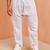 Men white cotton pyjama - drawstring elastic waist aligarh style ethnic wear