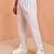 Men white cotton pyjama - drawstring elastic waist aligarh style ethnic wear