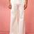 Men's cream fine satin pants - festive traditional bottoms