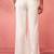 Men's cream fine satin pants - festive traditional bottoms