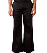 black fine satin pants - festive traditional bottoms