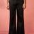Men's black fine satin pants - festive traditional bottoms