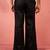Men's black fine satin pants - festive traditional bottoms