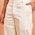Men cream cotton lycra wide leg pant - zip button elastic waist party festive wear