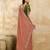 Satin Embroidery Sequence work Saree with Unstitched Blouse Piece