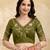 Satin Embroidery Sequence work Saree with Unstitched Blouse Piece