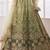 Mehendi green net sequin embroidered lehenga Choli