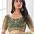 Mehendi green net sequin embroidered lehenga Choli