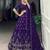 Purple georgette Sequin embroidery work lehenga choli with dupatta 