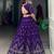 Purple georgette Sequin embroidery work lehenga choli with dupatta 