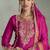 Rani pink chinon embroiedered palazzo suit