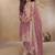 Peach simar silk embroidered designer salwar suit
