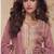 Peach simar silk embroidered designer salwar suit