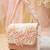 blush & bead dusty pink & pearl white floral cutwork embellished velvet clutch