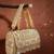 blush & bead beige & pastel multi accent beads embellished velvet clutch