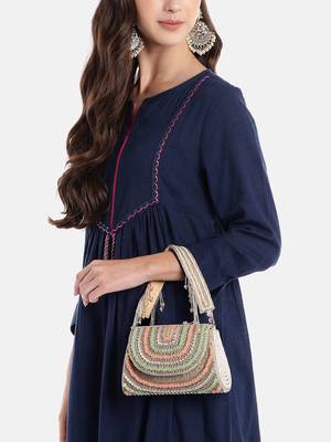 blush & bead silver & pastel multi crystal layered velvet clutch 2