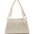 blush & bead silver & pastel multi crystal layered velvet clutch
