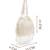 opal thread crystal white pearl beaded faux silk potli