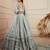 Grey georgette Sequin embroidered lehenga choli with dupatta 