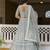 Grey georgette Sequin embroidered lehenga choli with dupatta 