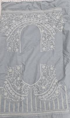 Grey georgette Sequin embroidered lehenga choli with dupatta  5