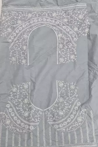 Grey georgette Sequin embroidered lehenga choli with dupatta 