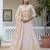 Light peach embroidered lehenga choli with dupatta