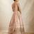 Light peach embroidered lehenga choli with dupatta