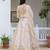 Light peach embroidered lehenga choli with dupatta