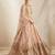 Light peach embroidered lehenga choli with dupatta