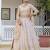 Light peach embroidered lehenga choli with dupatta